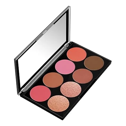 Colors Queen Ultra Professional Blush Palette with Shimmer Highlighters and Contour Shades | Highly Pigmented|Lightweight|Easy to Blend | Shade 02 image 2