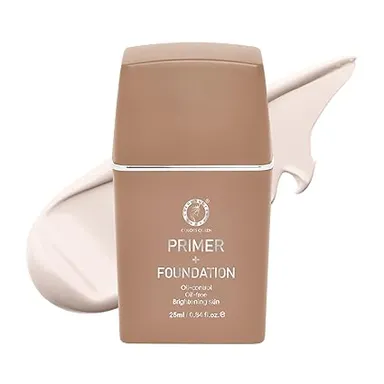 Colors Queen Oil Control Oil Free Primer |Foundation 25ml Fair Ivory Matte Long Lasting Waterproof Liquid Face Makeup Base for Oily Skin thumbnail 0