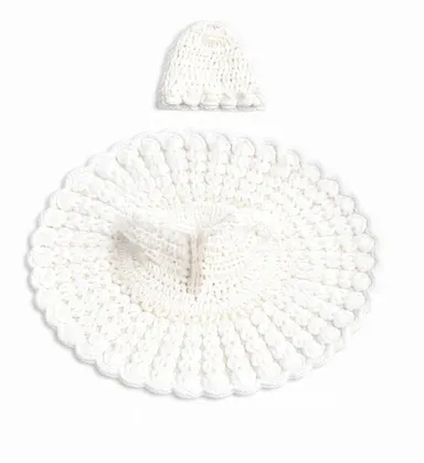 Laddu Gopal Winter Special Modern Dress | Woolen Frock & Cap Set | Handmade | Suitable for 2 No. Laddu Gopal thumbnail 0