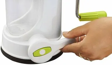 Big Manual Juicer Machine for Fruit and Vegetable Plastic Body with Steel Handle Hand Press Juicer Green for Home Kitchen Daily Fresh Juice thumbnail 4