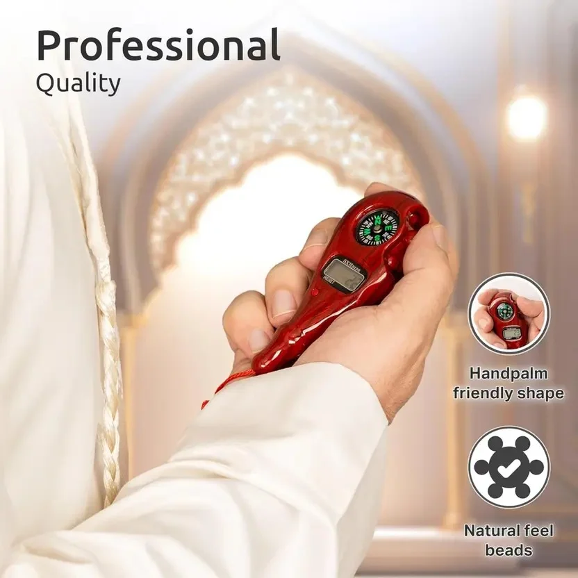 Digital Finger Tally Beads Counter With LCD Display Portable Counting Ring Adjustable Strap For Prayer Tasbih Jaap Beads Rep |Event Tracking Tool image 2