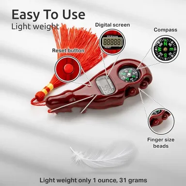 Digital Finger Tally Beads Counter With LCD Display Portable Counting Ring Adjustable Strap For Prayer Tasbih Jaap Beads Rep |Event Tracking Tool thumbnail 0