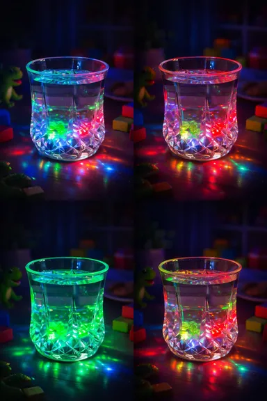 LED Crystal Glass Lamp with RGB Colour Changing Touch Light Diamond Cut Night Lamp for Home Decor Bedroom Table Gift Use thumbnail 0