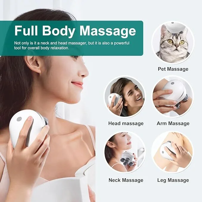 Premium Scalp Massager for Hair Growth and Relaxation – Handheld Silicone Brush | Deep Circulation Head Massage Tool | Stimulates Blood Flow, Reduces Stress & Dandruff | Portable India Hair Care Essential image 3