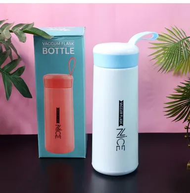 Premium Stainless Steel Vacuum Flask 500 ml Insulated Hot & Cold Bottle with Leak‑Proof Cap Portable Thermos Water Container for Office Travel Gym Students | Blue color thumbnail 1