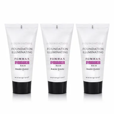 Foundation Illuminating Primer Waterproof by Fonman, Pack of 3, Smooth Long Lasting Makeup Base for Flawless Skin thumbnail 1