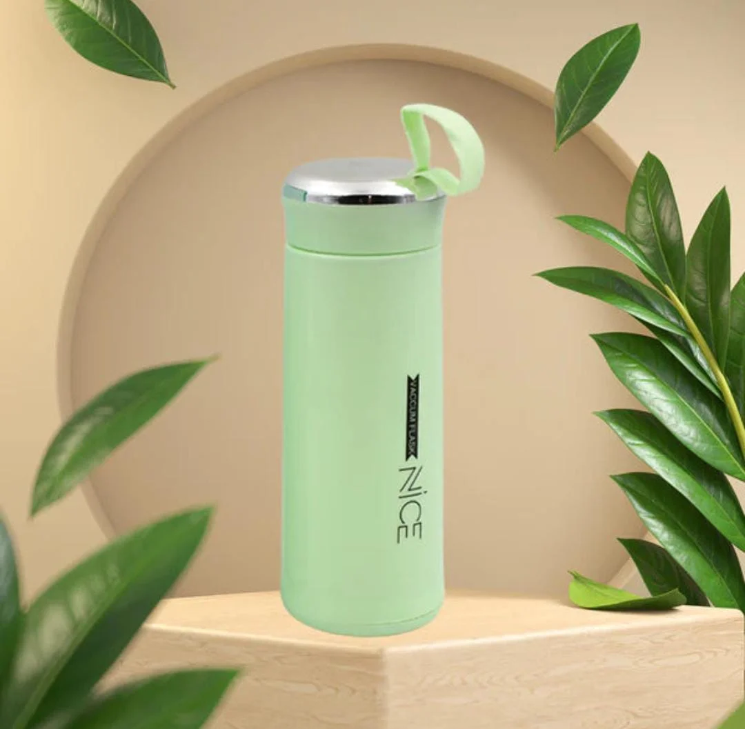 Premium Stainless Steel Vacuum Flask 500 ml Insulated Hot & Cold Bottle with Leak‑Proof Cap Portable Thermos Water Container for Office Travel Gym Students | Green Colour image 1
