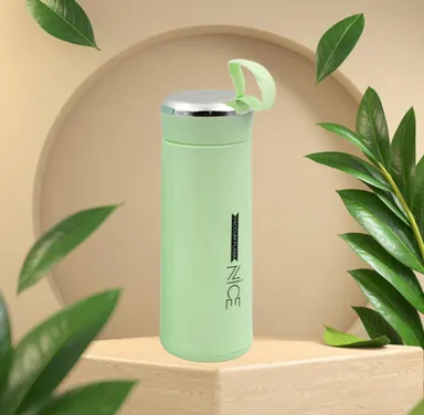 Premium Stainless Steel Vacuum Flask 500 ml Insulated Hot & Cold Bottle with Leak‑Proof Cap Portable Thermos Water Container for Office Travel Gym Students | Green Colour thumbnail 0