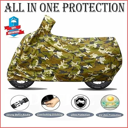 Waterproof Bike Scooty Two Wheeler Body Cover Compatible for Hero Electric Optima CX All Variants Multicolor Dust Proof UV Protection Indoor Outdoor Parking image 5