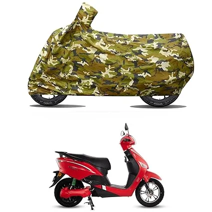 Waterproof Bike Scooty Two Wheeler Body Cover Compatible for Hero Electric Optima CX All Variants Multicolor Dust Proof UV Protection Indoor Outdoor Parking image 1