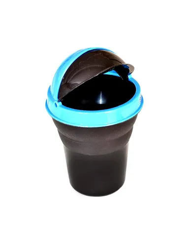 Compact Universal Car Mini Dustbin Trash Bin Holder Portable Vehicle Garbage Can Interior Trash Organizer Small Car Dust Can with Lid Plastic Waste Bin for Hatchback Sedan SUV Daily Use thumbnail 1