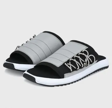 Men Grey Sandals for Daily Wear | Comfortable Casual Open Footwear for Men | Lightweight Men Sandals for Office Outdoor and Everyday Use thumbnail 0