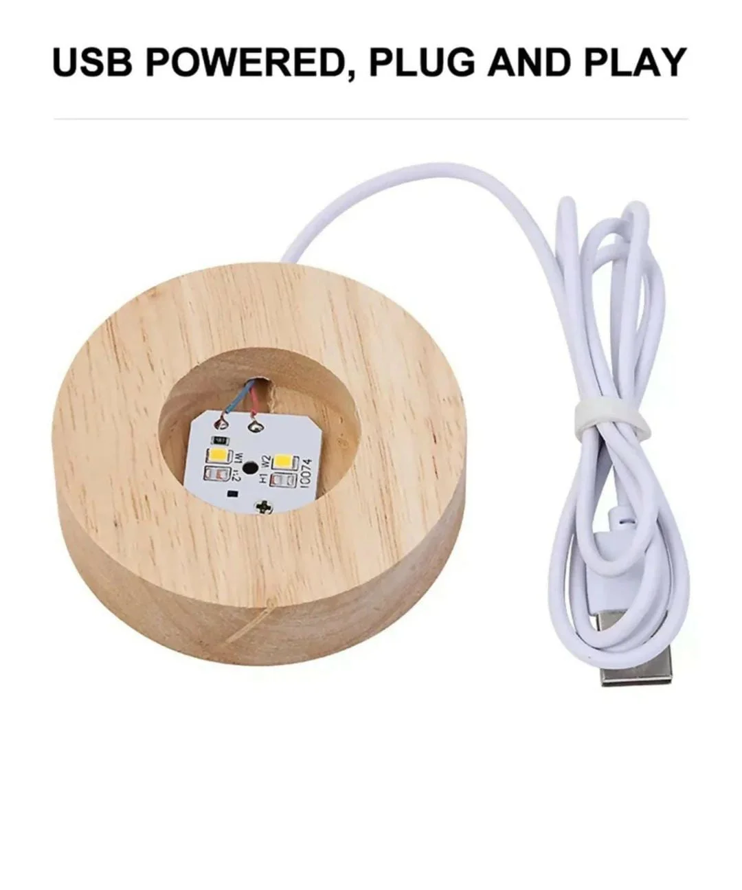 3D Crystal Solar System LED Lamp with Wooden Base, Galaxy Planet Engraved Night Light for Bedroom Decor, Study Table Gift Light image 5