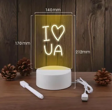 Custom LED Acrylic Night Lamp with Wooden Base, Personalised Engraved Name Photo Light for Bedroom Decor, Study Table Gift  thumbnail 1