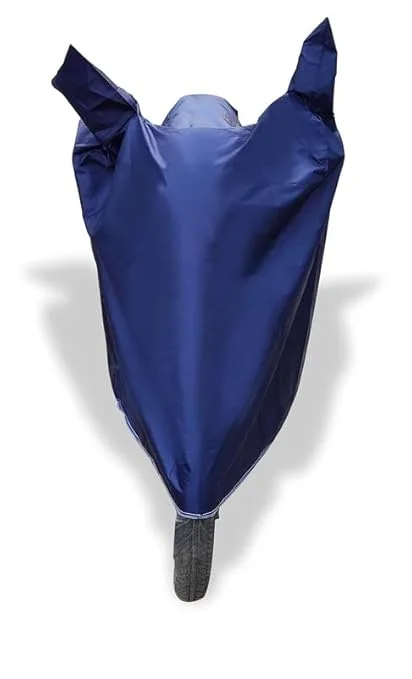 Suzuki Burgman Street 125 Scooter Body Cover Navy – Waterproof Dustproof UV & Sun Heat Rain Protection Full Two Wheeler All Weather Cover image 3