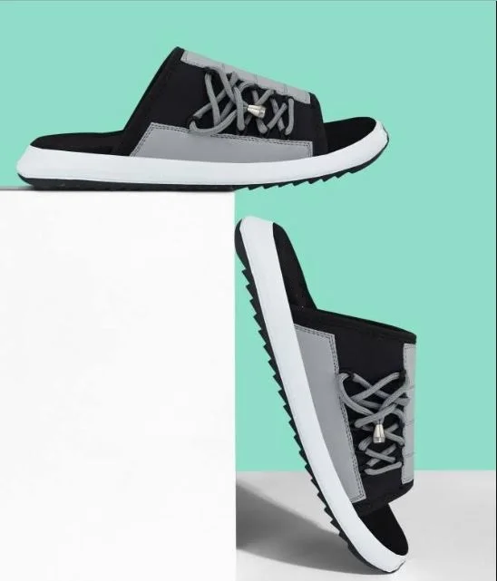 Men Grey Sandals Size 9 for Daily Wear | Comfortable Casual Open Footwear for Men | Lightweight Men Sandals for Office Outdoor and Everyday Use image 2