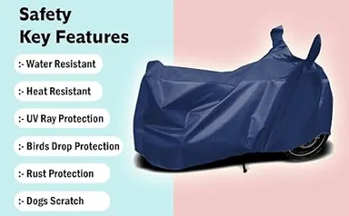Scooter Body Cover Compatible with Suzuki Avenis 125 | Dustproof Waterproof UV Protection Dust & Rain Scooter Cover with Elastic Fit Heavy Duty All-Weather Scooter Protection thumbnail 1