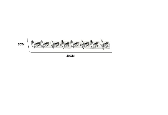 ONJECX 8 PIN BULLAT Stainless Steel |Aluminium Premium Heavy-Duty Cloth Hanger Hooks for Bathroom |Door with 12 Screws |Grips, Pack of 3 BHS08SS3 image 2