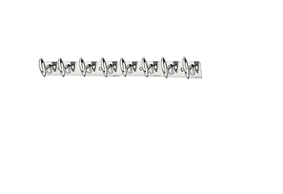 ONJECX 8 PIN BULLAT Stainless Steel |Aluminium Premium Heavy-Duty Cloth Hanger Hooks for Bathroom |Door with 12 Screws |Grips, Pack of 3 BHS08SS3 image 3