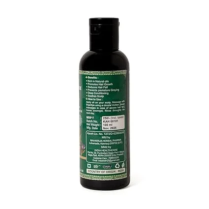 Vaidhya Amritam Kesh Vaidhyam Hair Oil 100ml Ayurvedic Hair Growth Oil with Amla Bhringraj Brahmi Reduce Hair Fall Strengthen Roots For All Hair Types image 3