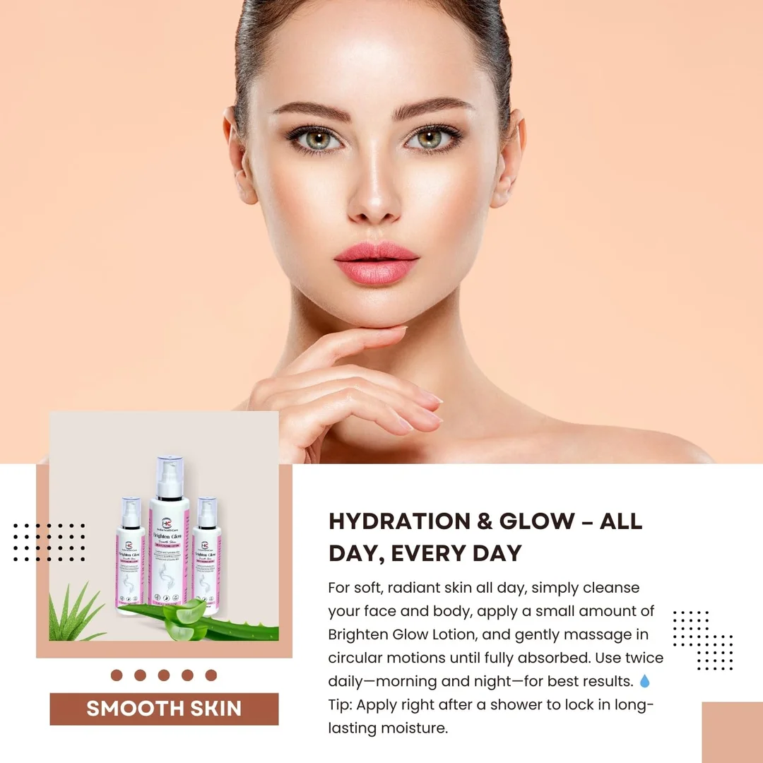 IHC Brighten Glow Smooth Skin Moisturising Cream with Ceramides, Oatmeal Extract, Apricot & Almond Oil for 48 Hour Hydration image 3