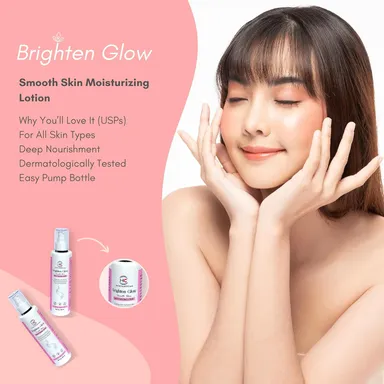 IHC Brighten Glow Smooth Skin Moisturising Cream with Ceramides, Oatmeal Extract, Apricot & Almond Oil for 48 Hour Hydration thumbnail 4
