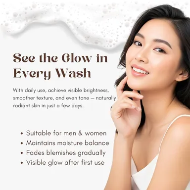 IHC Brighten Glow Cleanser Face Wash with Vitamin C and Niacinamide for Deep Cleansing, Skin Brightening and Daily Use thumbnail 2