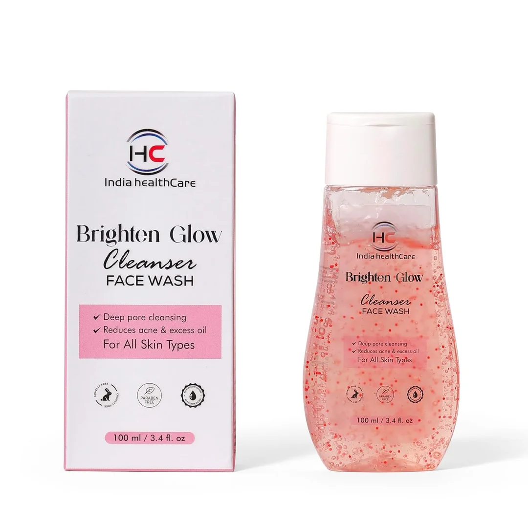 IHC Brighten Glow Cleanser Face Wash with Vitamin C and Niacinamide for Deep Cleansing, Skin Brightening and Daily Use image 1