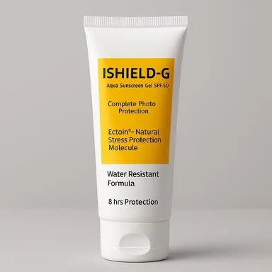 ISHIELD-G Aqua Sunscreen Gel SPF 50, UVA+UVB+IR Protection, Water Resistant Formula, 75g, With Glutathione and Vitamin C, 8 Hours Protection  thumbnail 8