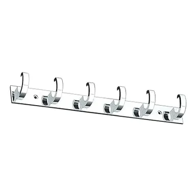 ONJECX 6 PIN C Type Stainless Steel |Aluminium Cloth Hanger Bathroom Wall Door Hooks Heavy Duty Premium Quality with 12 Screws |12 Grips Pack of 4 pcs thumbnail 3