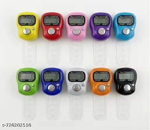 Digital Finger Tally Counter Multicolor | Electronic Digital Japa Counter Ring for Mantra Chanting, Gym Repetition, Fitness Tracking, Score Counting & Meditation Display image 1