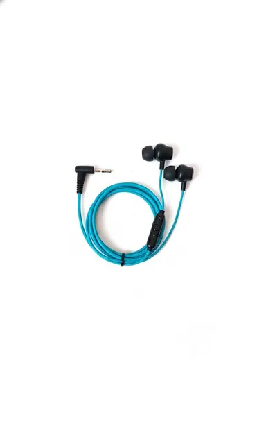 VR Venture Economy Series Wired Earphones with Mic for All Smartphones Blue In-Ear Handsfree Headset with 3.5mm Jack Deep Bass Sound Isolating Headphones for Calling and Music High Durability Budget Earphones India thumbnail 0