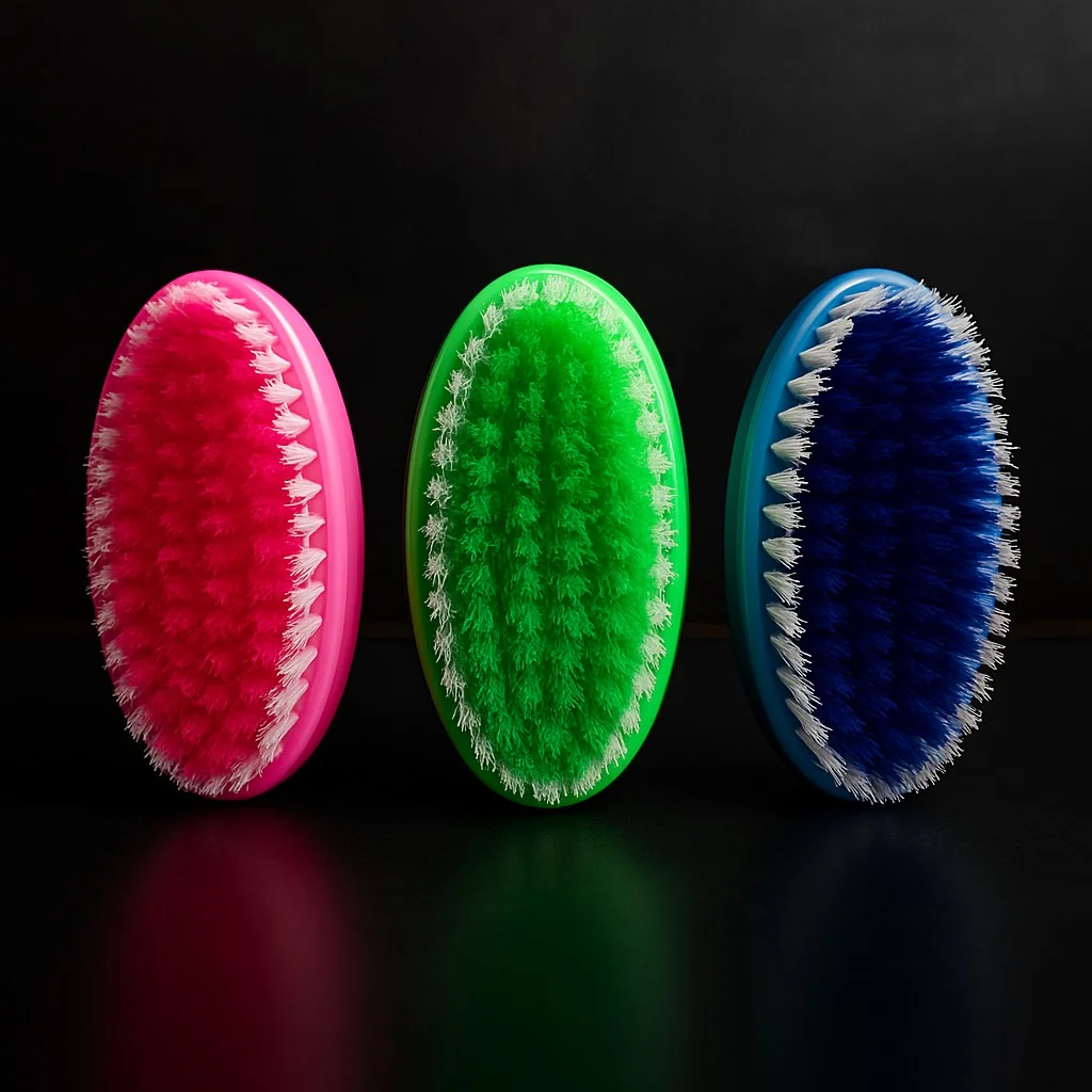 Pack of 2 Heavy Duty Multi Purpose Cleaning Brush with Strong Bristles Multicolour – Kitchen Bathroom Floor Shoe Car Scrub Brush Deep Cleaning Tool Durable Ergonomic Grip image 3