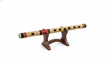 13 Inch C Tune Bamboo Flute | Professional Bansuri Krishna Murli for Beginners & Professionals | Indian Classical Music Instrument with Best Sound Quality thumbnail 1