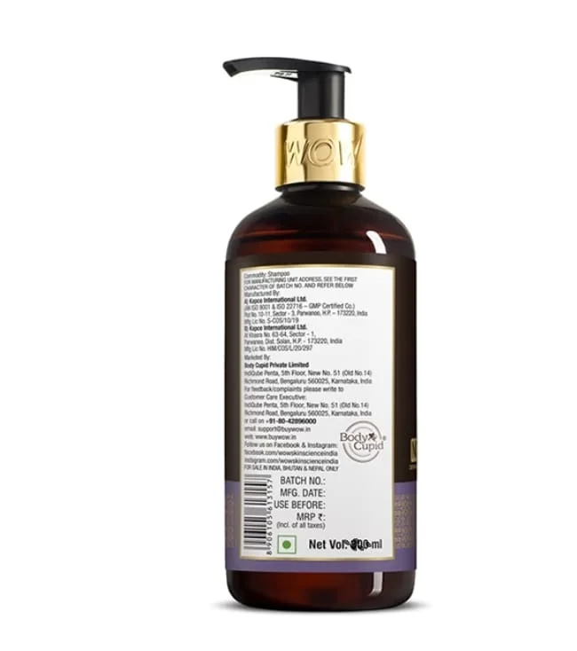 WOW Skin Science Red Onion Black Seed Oil Shampoo 600 ml for Hair Fall Control Strengthening Damage Repair Sulphate Free Paraben Free Shampoo for Men and Women India image 2