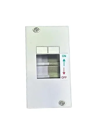 Avinash 2 Pole MCB Metal Box Heavy Duty White Electrical MCB Enclosure Box for Miniature Circuit Breaker Distribution Panel Metal Body Surface Mount Protection thumbnail 0