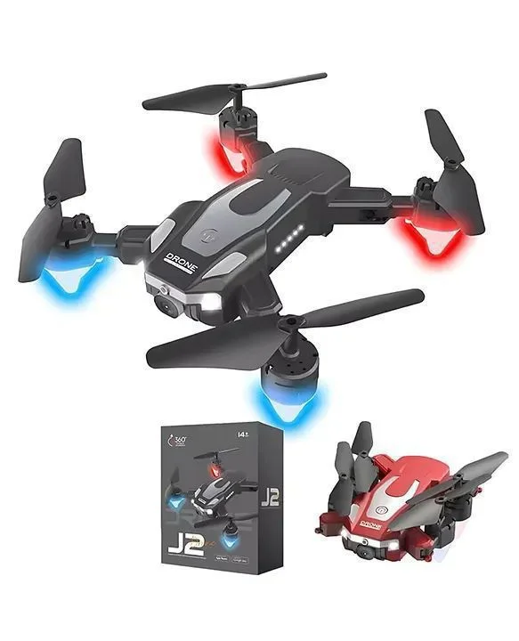 Dual Foldable RC Drone with 360° Flips & Rolls| Altitude Hold, Headless Mode, Advanced Visual Positioning| One-Key Auto Return, App & Remote Control, High-Performance Multicolour Drone image 1