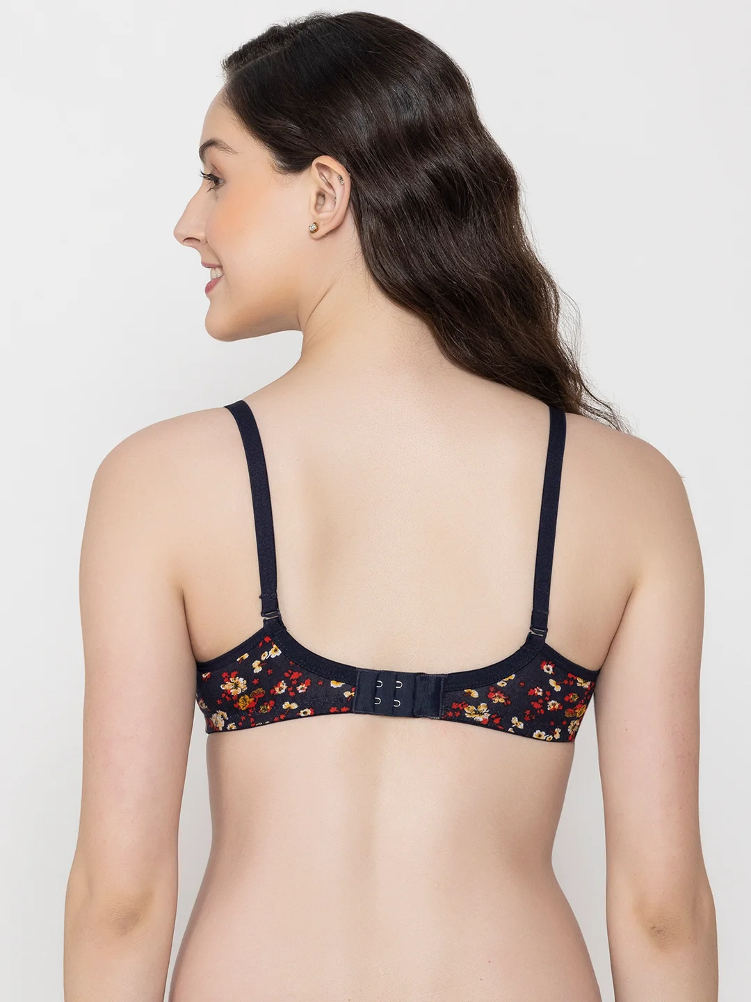Premium Women’s Floral Print Padded Bra Soft Stretch Comfortable Everyday Innerwear with Adjustable Straps Breathable Supportive Underwear for Daily Wear | size 38 image 4