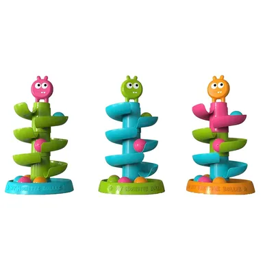 RAINBOW RIDERS Monster Roller 4-Layer Swirling Tower Toy for Toddlers 2–8 Years | Educational Developmental Ball Drop Playset for Preschool Learning & Motor Skills thumbnail 1