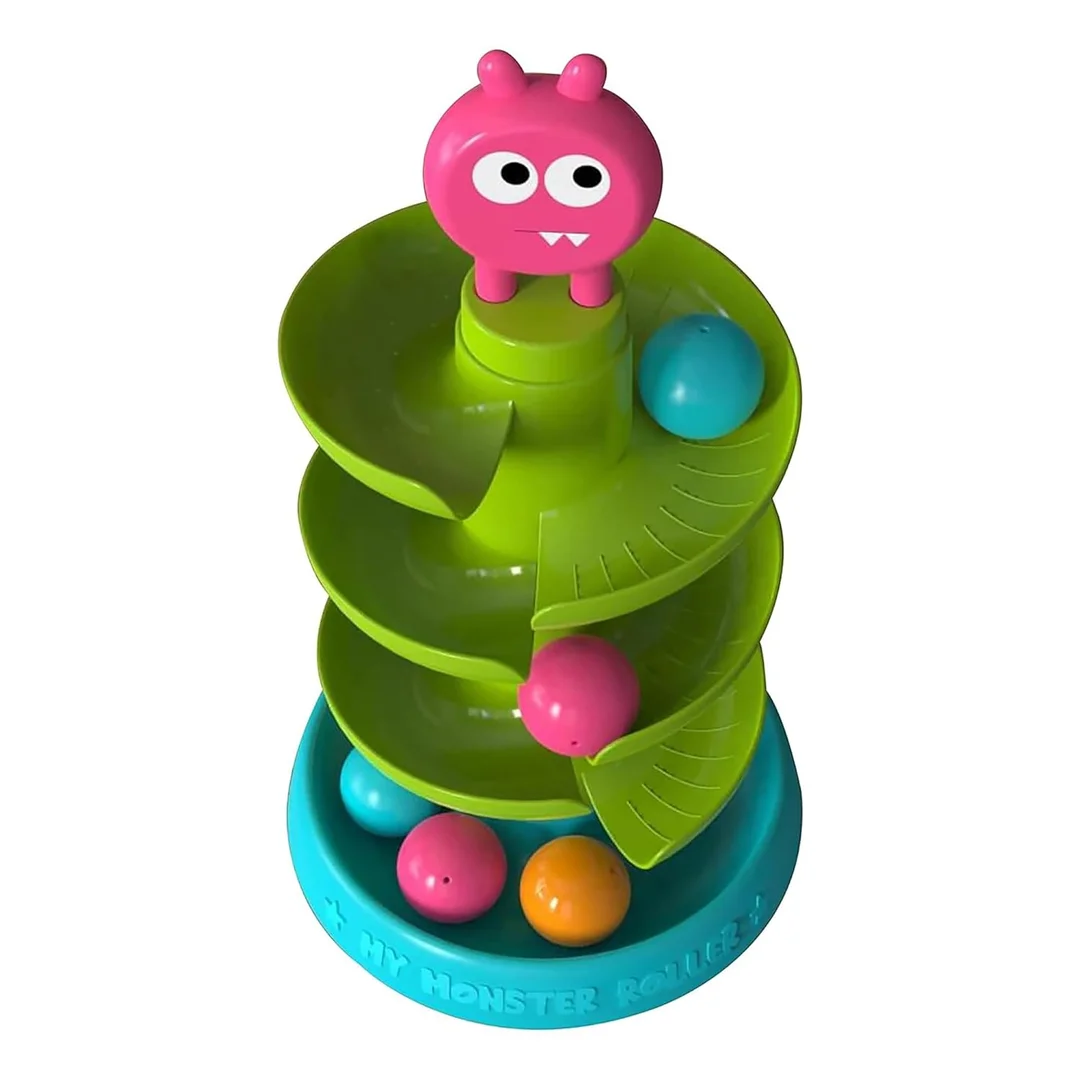 RAINBOW RIDERS Monster Roller 4-Layer Swirling Tower Toy for Toddlers 2–8 Years | Educational Developmental Ball Drop Playset for Preschool Learning & Motor Skills image 3