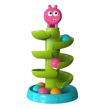 RAINBOW RIDERS Monster Roller 4-Layer Swirling Tower Toy for Toddlers 2–8 Years | Educational Developmental Ball Drop Playset for Preschool Learning & Motor Skills thumbnail 0