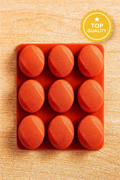 6-Hole Chocolate Candy Cake Pudding Silicone Mold 2 Pcs Brown Semi-Circular DIY Baking Mold Handmade Kitchen Tools for Chocolate Making, Cake Decorating, Candy DIY, Pudding Moulds thumbnail 0
