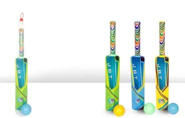 Kids Plastic Cricket Bat and Ball Set for Toddlers 2–6 Years | Lightweight Indoor Outdoor Cricket Toy for Early Sports Learning, Motor Skills & Fun Play image 1
