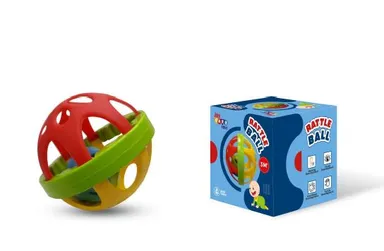 Joy Baby Soft Rattle Ball Sensory Shaker Toy for Infants 0-12 Months Non-Toxic Educational Grasp Roll Activity Ball with Internal Bell thumbnail 0