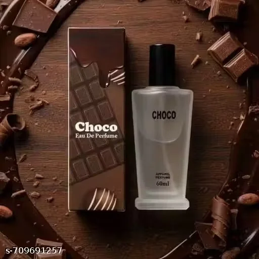 Chocolate Long‑Lasting Apparel Spray Perfume 60 ml Unisex Fragrance for Men & Women | Sweet Cocoa Gourmand Scent, 8 + Hour Long Wear | Best Everyday & Gifting Perfume image 1