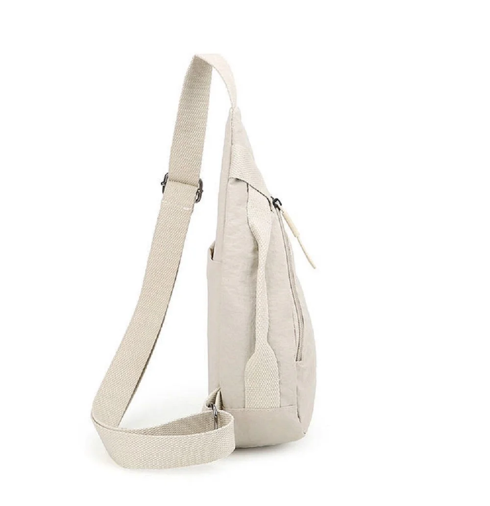 Sling Bag Crossbody Shoulder Bag for Men and Women, Single Strap Chest Backpack, Lightweight Durable Beige Casual Daypack image 3