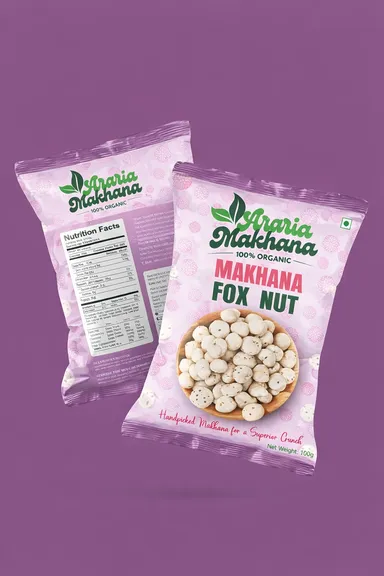Araria Makhana Classic White Fox Nuts | Handpicked Lotus Seeds thumbnail 0