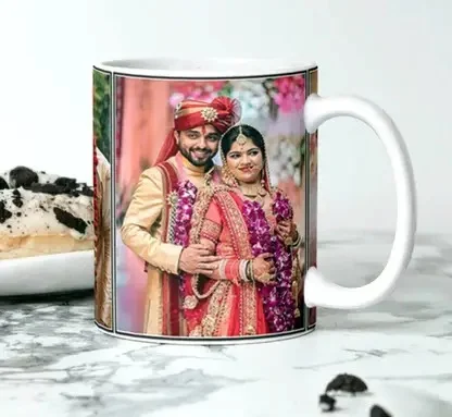 Personalised Ceramic Coffee Mug 325 ml – Custom Photo Printed Cup for Birthday Anniversary Gifts – White Durable Tea Cup for Women Men – Customisable Gift Idea image 1