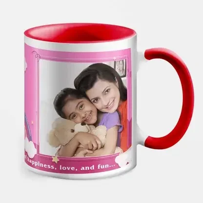 Personalised Ceramic Photo Printed Coffee Mug 325 ml | Custom Photo Gift Mug for Birthday Anniversary Valentine Father Mother Day | Custom Print Coffee Cup image 1