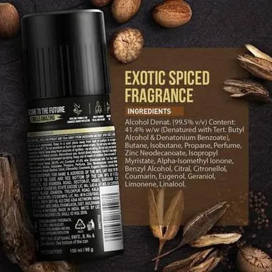 AXE Gold Temptation Deodorant Body Spray for Men 150ml | Long Lasting Chocolate Fragrance, 0% Gas Formula, Daily Freshness for Office, Gym and Casual Wear thumbnail 2